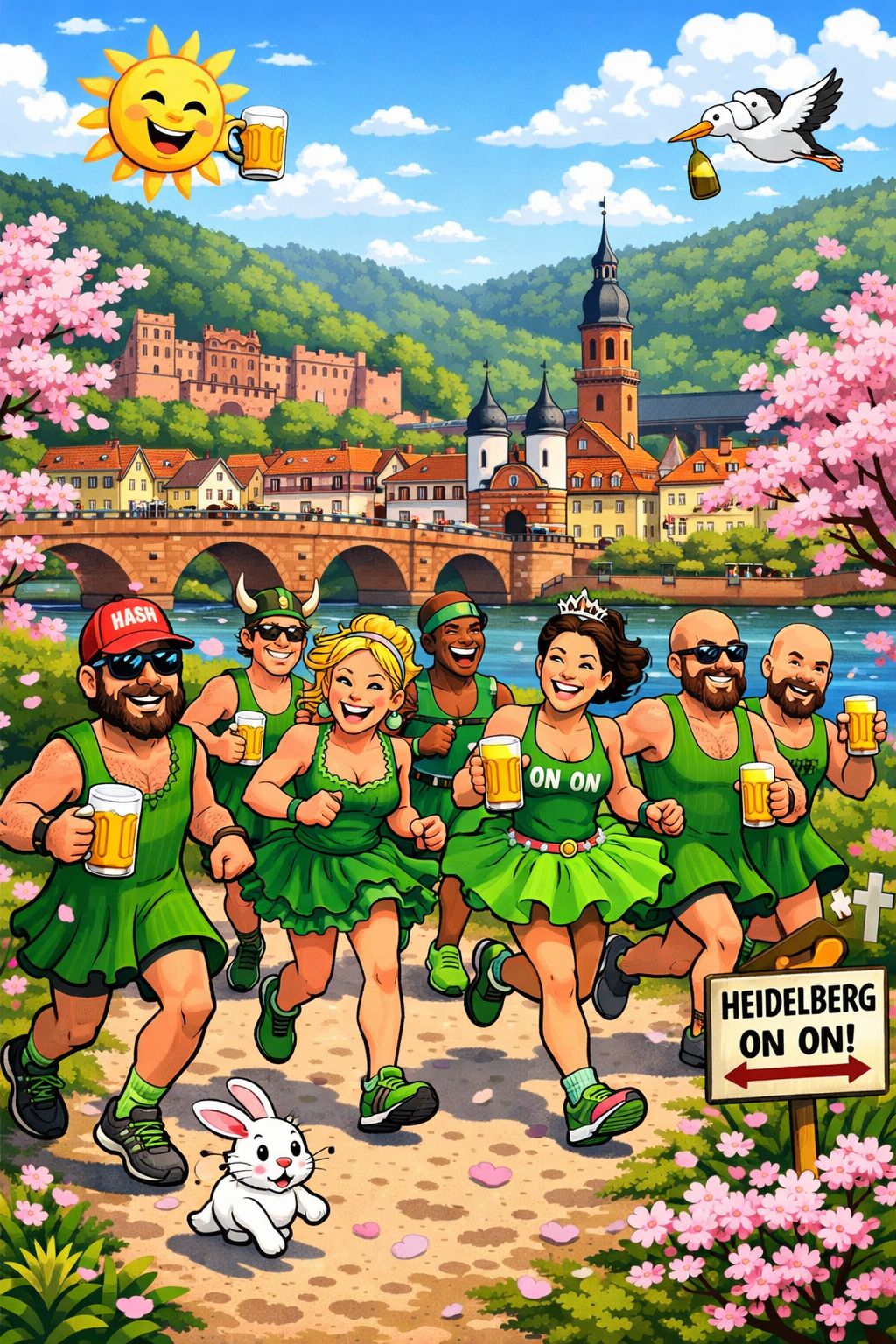 Heidelberg Green Dress Run Weekend - Saturday Hash