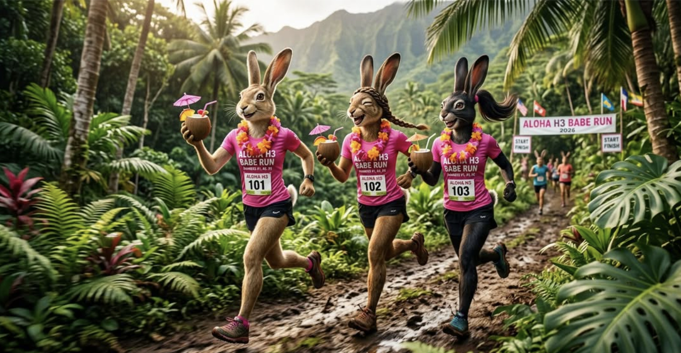 Aloha H3 Trail #1837 - The Babe Run