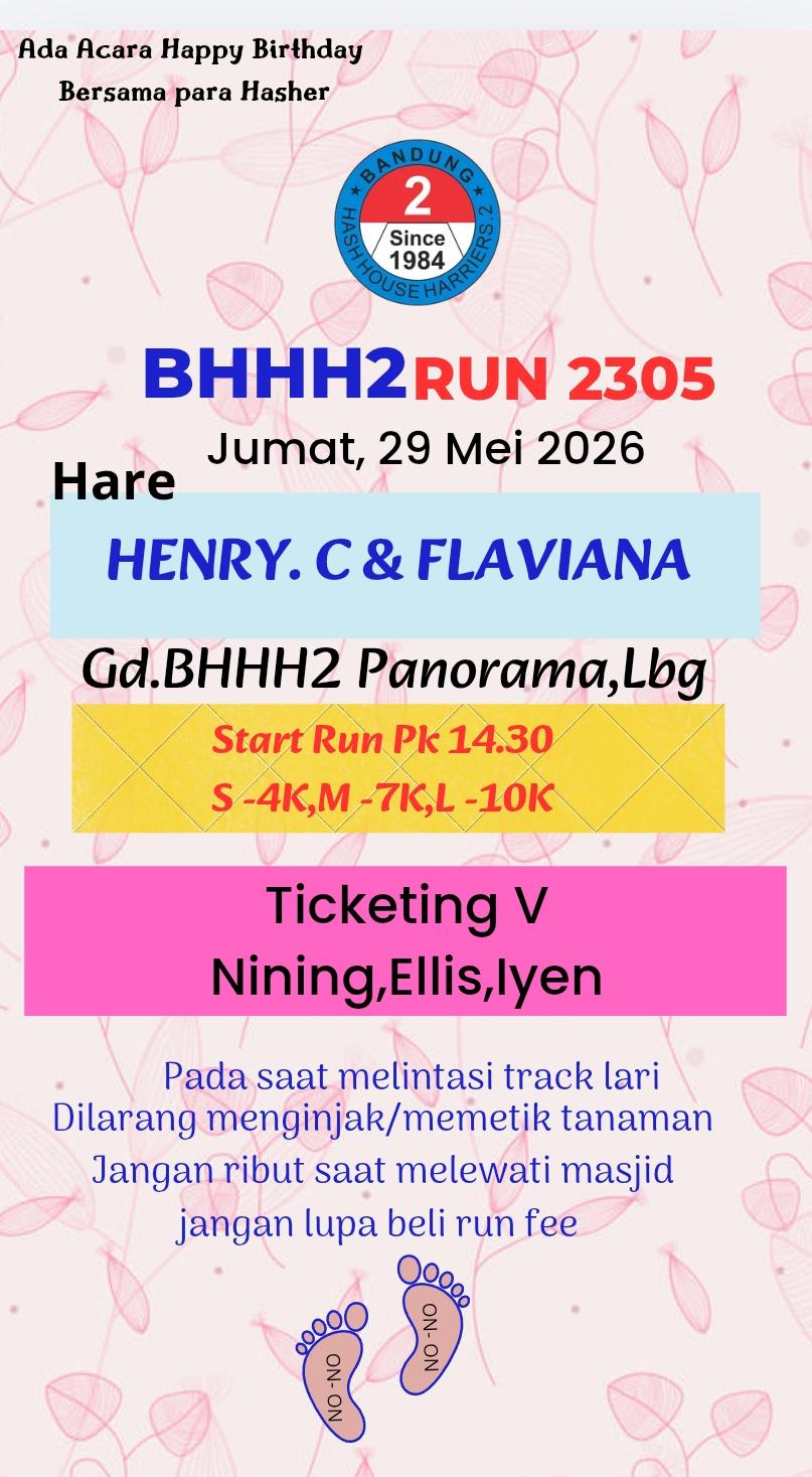 BHHH2 Run 2305: Gd. BHHH2 Panorama, Lembang