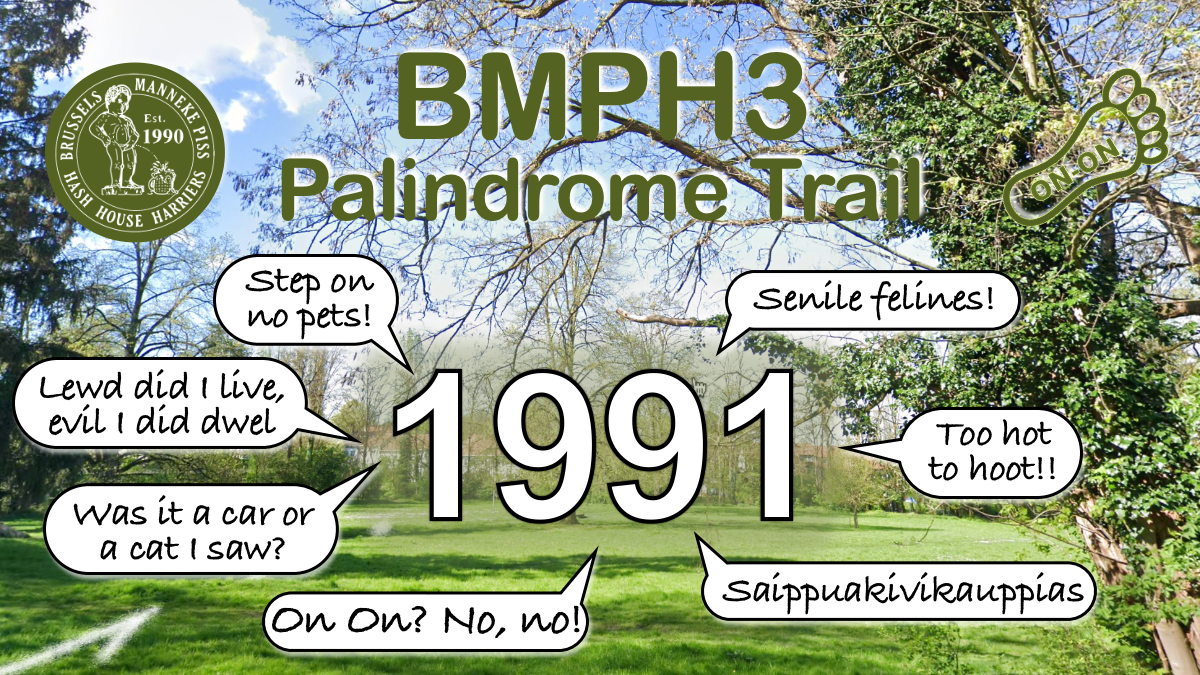 BMPH3 Trail 1991 - Palindrome Trail!